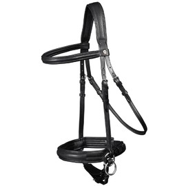 Waldhausen Trensenzaum X-Line Supersoft, engl.komb, schwarz, VB, schwarz, Vollblut