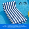 Upholstered Stylish Pool Float Lounger Recliner, Large Floating Chair &