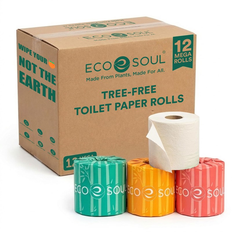 Papel higinico ECO SOUL de bamb de 3 capas, 12