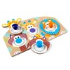 Melissa & Doug First Play Wooden Jumbo Knob Safari Animal