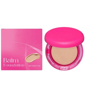 Hydrating Balm Foundation for Mature Skin,Mild,Light and Breathable,A Cream Foundation Suitable for All Skin Types,Flawl/ess Coverage,Natural Makeup Effect,Compact,Blurring Fine Lines and Blemishes