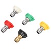 5Pcs Pressure Washer Spray Tips Nozzle Kit Multiple Degrees Quick