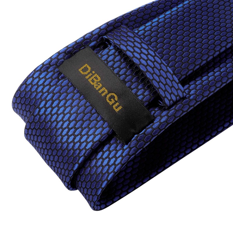 DiBanGu Solid Tie - Conjunto de corbata y pañuelo de