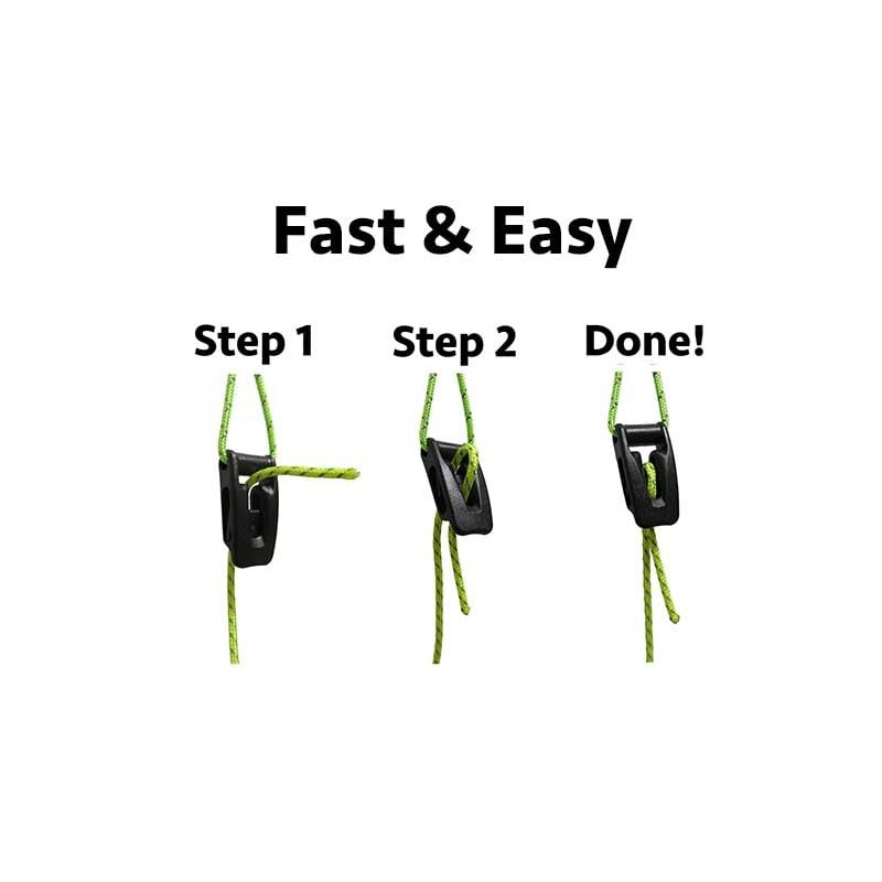 LiteOutdoors Guyline & Tensioner Kit (1.8mm Diameter - 100 FT)