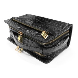 Diamond Japan dj-008 2nd Bag, Bag, Black, Black, Crocodile, Python, Snake Pattern, Allover Leather, Yakuza Yakuza, Oraora, Showa, Heisei, Yankee, Thugs, Chicky, Choiwar, Villain Shop, BIRTHJAPAN Bath