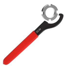 Tissting Spanner Wrench High Carbon Steel Adjustable Shock Spanner Tool 45-52 Universal C-Shape Hook Wrench for Suspension System and Shock Adjustments