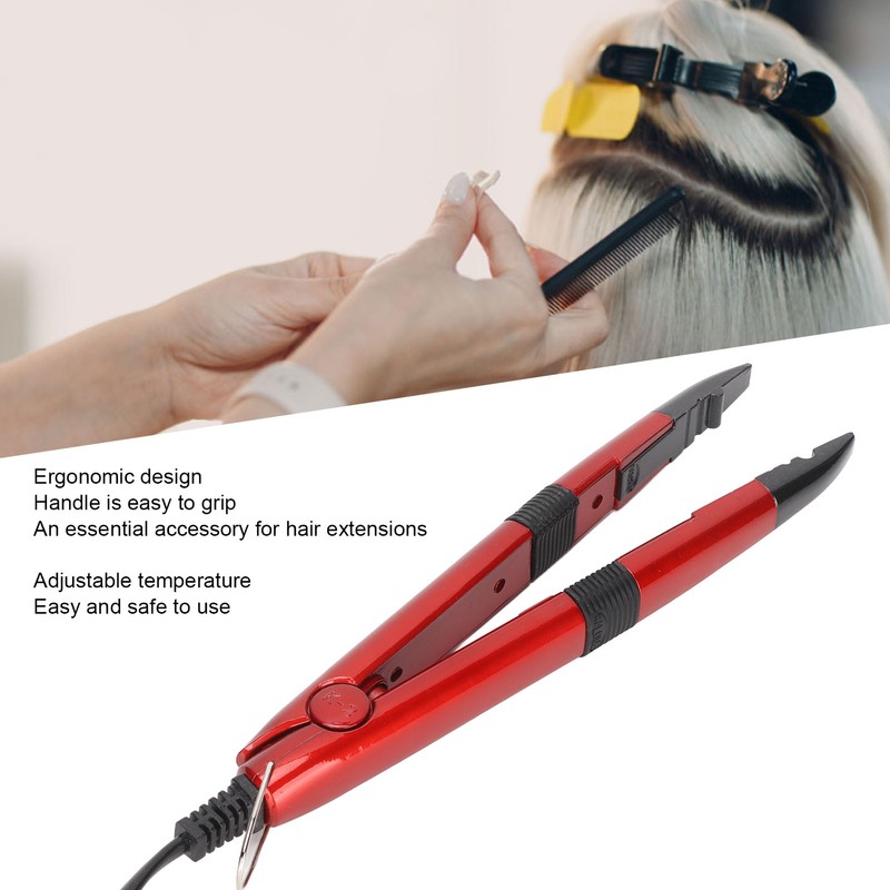 Hair Extension Iron Ergonomic Professional Durable Temperature Regulating Hair Connector