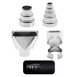 4 different stainless steel hot air gun nozzles, 35mm hot air gun nozzle group, stainless steel hot air gun barrel welded with PVC shrink nozzle, nozzle tool gun accessories replaced