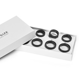 Smart Ring Health Tracker for Men/Women with LED Dispay Screen,Fitness Ring Sleep Tracker,Fast Charging,for Pedometer Exercise,Monitor Sleep,Heart Rate, Stress,Waterproof (Sizing Kit)