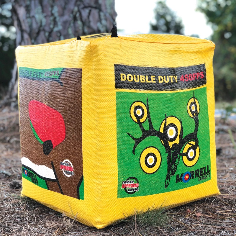 Morrell Double Duty Archery Target Crossbow Compatible | 4 Sided