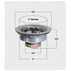 Highcraft 9763 Kitchen Sink (3-1/2 Inch) Stainless Steel Drain Assembly