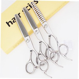 FOMIYES Haircut Scissors 3-piece Set Stainless Steel Barber Hairdressing Scissors Easy to Use