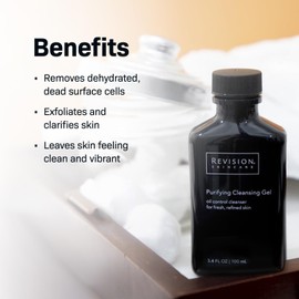 Revision Skincare Purifying Cleansing Gel with Salicylic Acid, Concentrated Exfoliating Daily Face Wash for Oily Skin, 3.4 Ounces