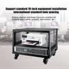 6U Open Frame Server Rack with Wheels Free Standing Network