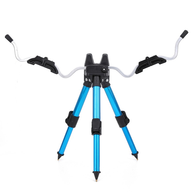 Foldable Multipurpose Fishing Rod Bracket Tripod Beach Long Range Aluminum