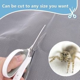 DQITJ 1 Pcs Jumping Spider Climbing Net Enclosure Accessories with 10 Pcs Magnet for Tarantula Insect Praying Mantis Jumping Spider Stick Insect (19.6" L, 19.6" W)