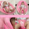 Bluetooth Baby Swing for Infants, Compact & Portable Pink Baby