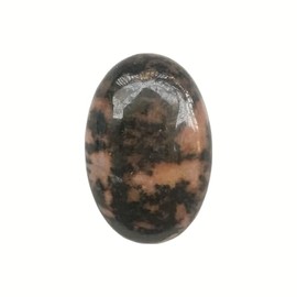 Sunshcat Natural Rhodonite Mini Oval Palm Crystal and Healing Massage Spa Herapy Energy Stone,Crystal Spa Chakra Stone