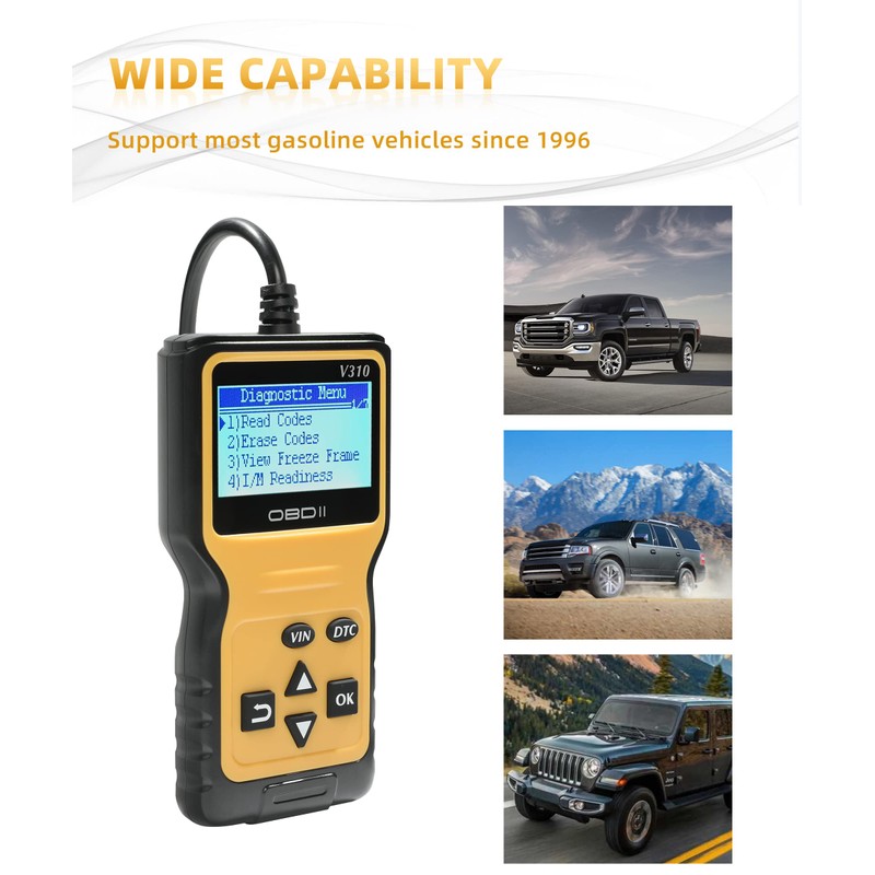 YAKEFLY Universal OBD2 Scanner,Car Engine Fault Code Reader CAN Diagnostic