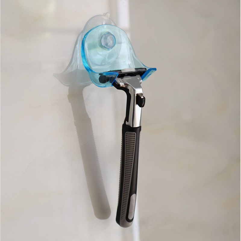 EIKS 2 Pack Portable Razor Holder Rack Shelves with Suction
