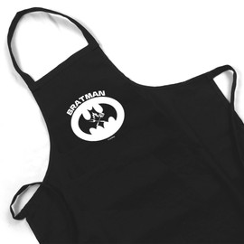 FremiBag BBQ Apron for Men with the Bratman – Cotton Apron – Cooking Apron as a Gift for Men for Barbecuing – Gift for Men – Gift Idea for Men, black