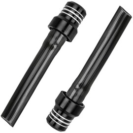 2 PCS Hose Gas Fuel Tank Cap, Aluminum Breather Fuel Valve Vent with Flexible Tube, Gas Tank Filler Cap Replacement for CRF YZF Motorcycle Dirt Bike, Motorcycle Accessories(Black)