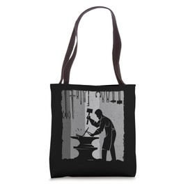 Cool Blacksmith Art For Men Women Blacksmith Forging Tools Tote Bag