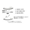 Gachipin® No-Slip Barrette, 2-Piece Corner Glossy Barrette (Black)