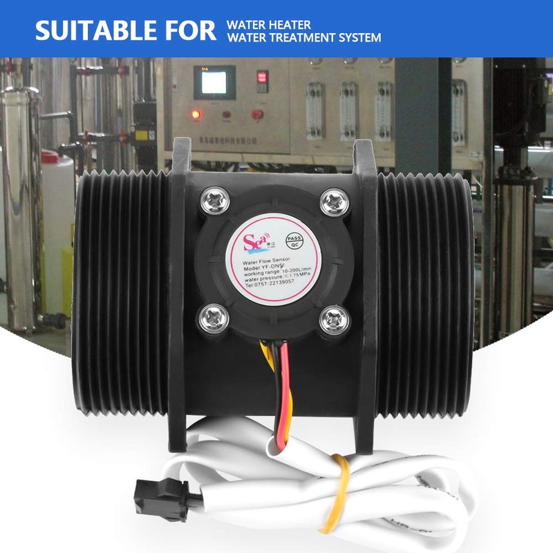 Turbine Flow Meter, DN50 G2 Water Flow Hall Sensor Switchable