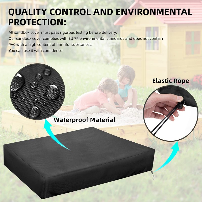 MRWIZMS Sandbox Cover, Lid-48in,Sand Box Cover, Sandbox Cover, 420D Oxford