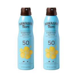 Hawaiian Tropic Hawaiian Tropic Everyday Active Spray Sunscreen SPF 50, 6oz Twin Pack