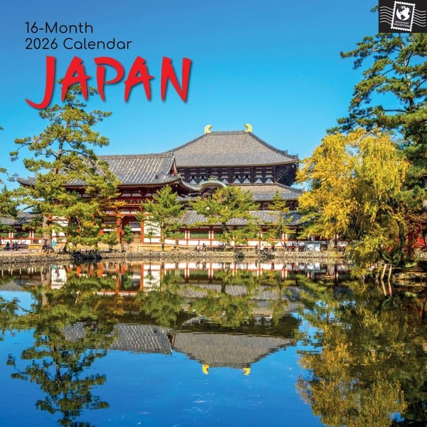 Gifted Stationery Co, Japan 2026 Wall Calendar, 12'' X 12'',