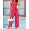 BTFBM Women's Pantsuits Casual One Piece Outfits Spring Summer Sleeveless
