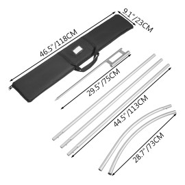 Vevor Bandera De Pluma Poste De Bandera De Pluma 2 Juegos