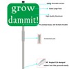 Grow Dammit Garden Signs with 28-inch metal stake, 10x7inch Metal