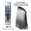 Shampoo Matizador Platinum Black Cabello Cano Gris Plata