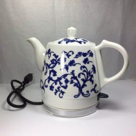 FixtureDisplays Ceramic Electric Kettle Porcelain Teapot Water Boiler Electric Ceramic Kettle