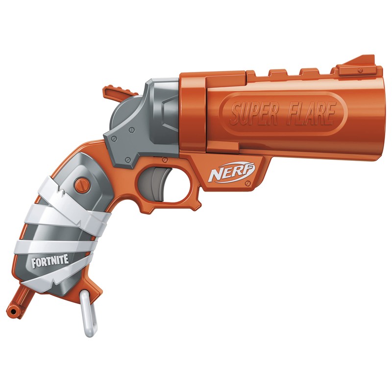 Nerf Fortnite Flare Dart Blaster, Break-Open Dart Loading, 3 Nerf