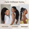 CHRSHN Drawstring Ponytail Extension 24 Inch Long Kinky Curly Pony