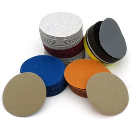 myoseya #1500 Sanding Disc, 2.0 inches (50 mm), Round Sanding Paper, For Sanding, Metal, Woodworking, Metal Surfaces, Polishing Paper, Set of 10
