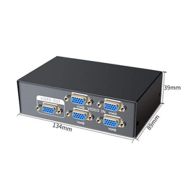 Alioay Display Switcher, VGA Switcher, 4 Input, 1 Output, 1 Input, 4 Output, VGA Monitor Switcher