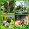 50Pcs Mini Resin Frogs Miniature Tiny Frogs Figurines Garden Decor