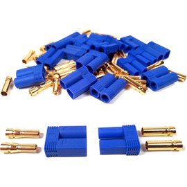 Maihuijia 10 Pairs EC2 EC5 EC8 Banana Bullet Male Female Connector Plug Adapter (EC5)
