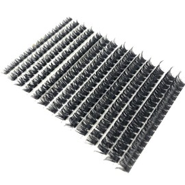 HBZGTLAD 30D/40D/50D/60D/80D /100D Mink Eyelashes 280 Bundles Natural Eyelash extension 3D Russia Volume Individual Eyelash Cluster Makeup Tools Lashes（100D-0.07mm-D Curl-13MM）