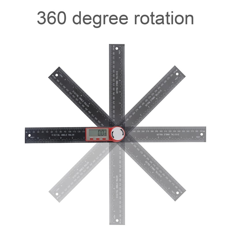 Smgda Digital Angle Finder, 200mm/7 Inch Digital Inclinometer Protractor, Internal