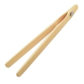 Norpro 8" Bamboo Toaster Tongs with Magnet (2)