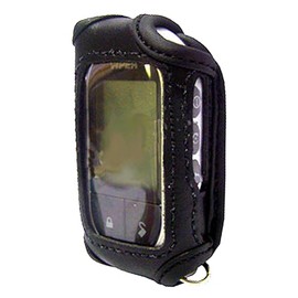 Alarm-Mate Black Leather Cover for Viper 7756V Remote Control Transmitter (Remote Not Included)