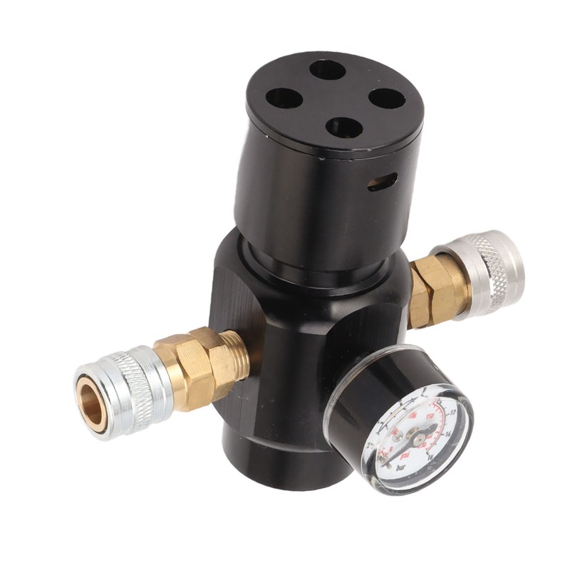 CO2 Mini Regulator Aluminum Alloy Brass Stainless Steel 8mm Dual