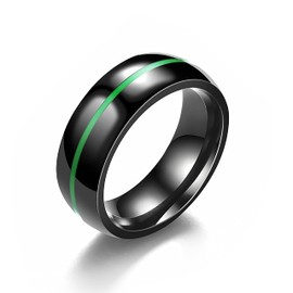 CLEPSIDRA® Set 1 Anillos Hombre Clasicos de Acero Inoxidable. Anillos de Mujer Resistentes y Elegantes. Regalos y Accesorios para Toda ocasion. Anillos para Uso Diario. Joyeria de Moda. Jewerly. Gift