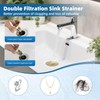 iFealClear Upgraded 4-in-1 Bathroom Sink Drain Strainer, Universal Pop Up